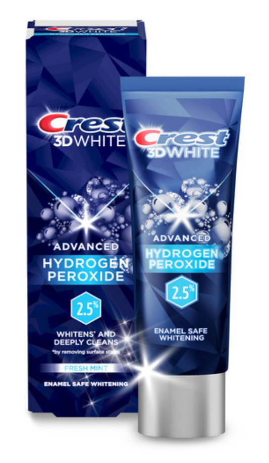 Crest 3D Whitening Toothpaste- 2.5% Hydrogen Peroxide