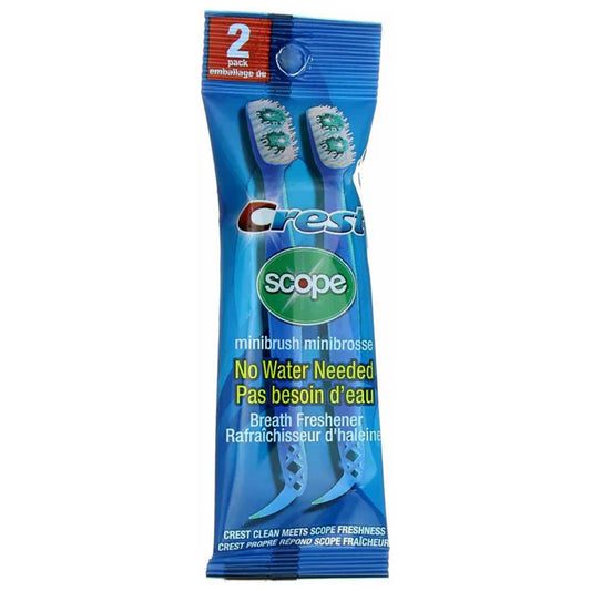 Crest Scope Mini Toothbrush & Pick - 2 Pack