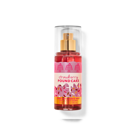 Bath & Body Works - Strawberry Pound Cake Fine Fragrance Mist (Travel Size)