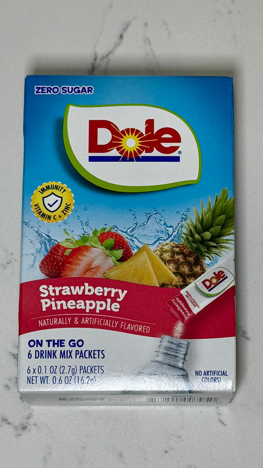 Dole Sugar-Free Strawberry Pineapple Drink Sachets X 6