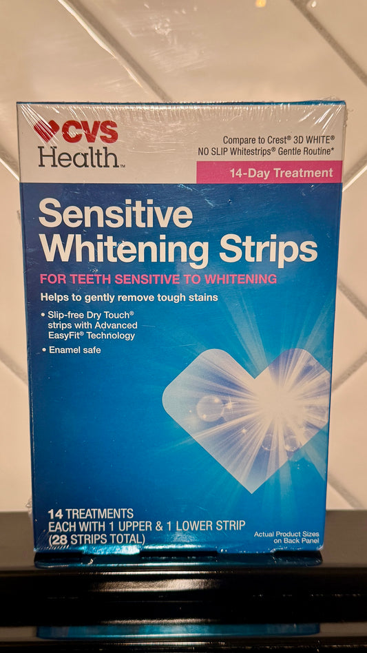 CVS Sensitive whitening strips - 14pcs