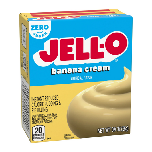 Jell-o Zero Sugar Free - Banana Cream Pudding